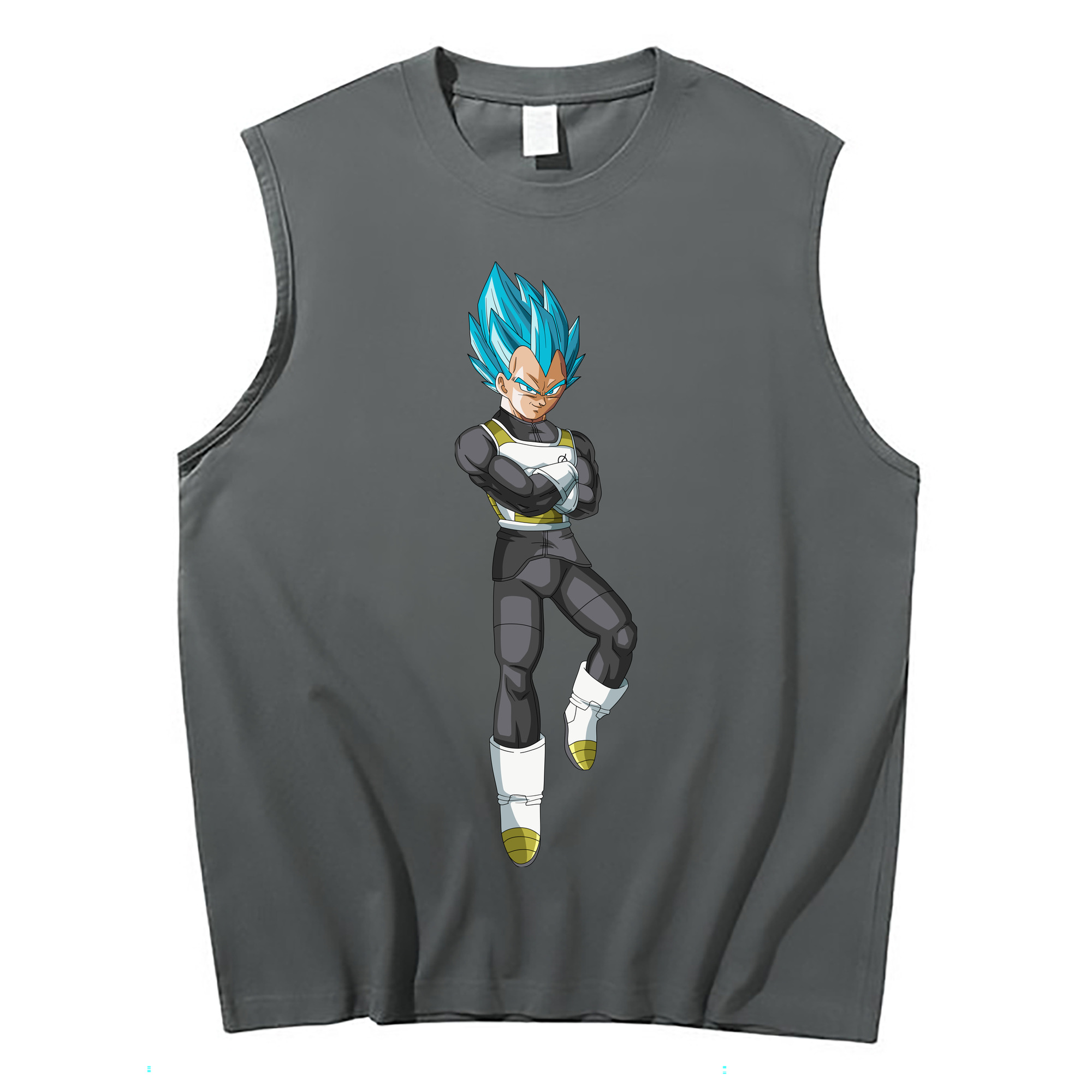 （画像用） ドラゴンボール ベジータ四世（Bejīta Yonsei）DRAGON BALL Vegeta IV コットン100％タンクトップ（フロントプリント）